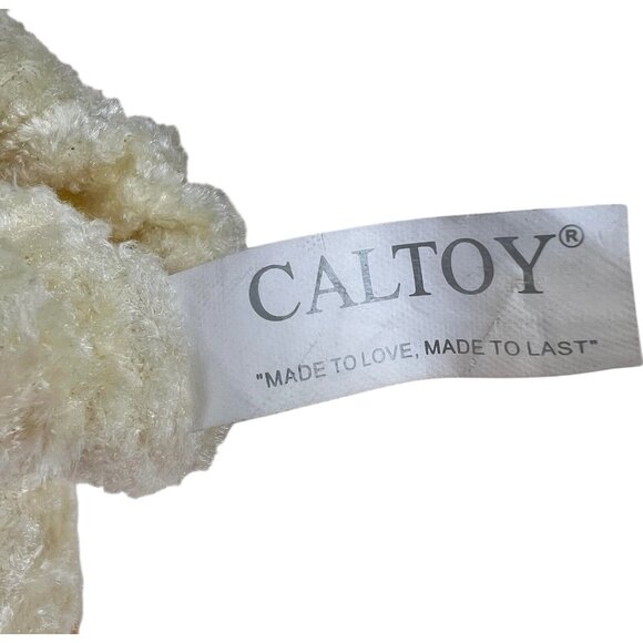 Set Of 2 Lamb Hand Puppets Plush Cal Toy & Unbranded Cream & White 11" & 9" - Picture 12 of 13